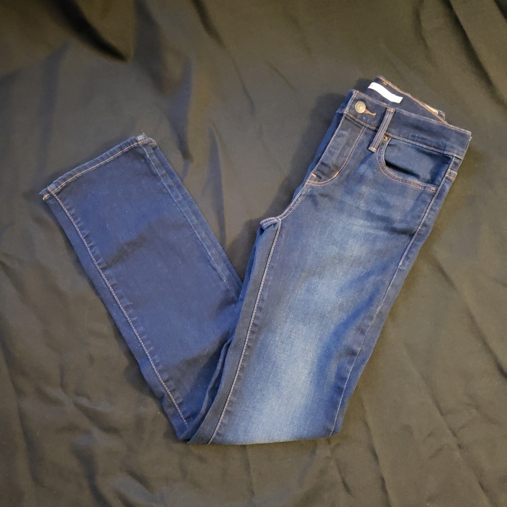 Levi Slimming Straight Dark Jeans